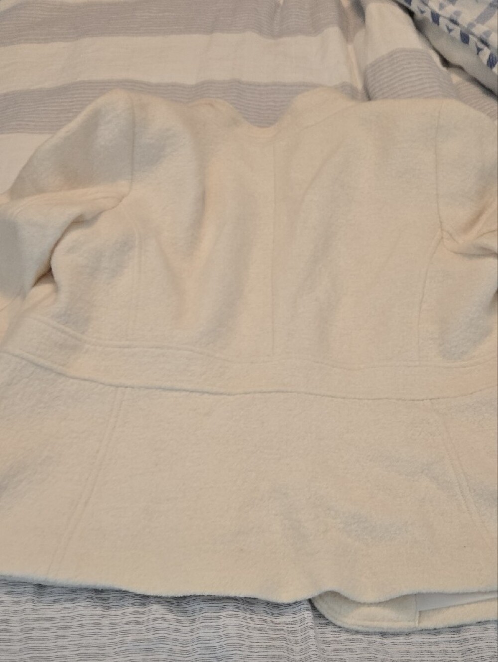 Talbots Cream Textured Two-Button Blazer - Picture 7 of 11